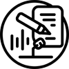 Stift und Notizettel-Icon